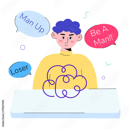 Get this doodle mini illustration of stigma 