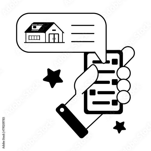 Download glyph icon of property chat 