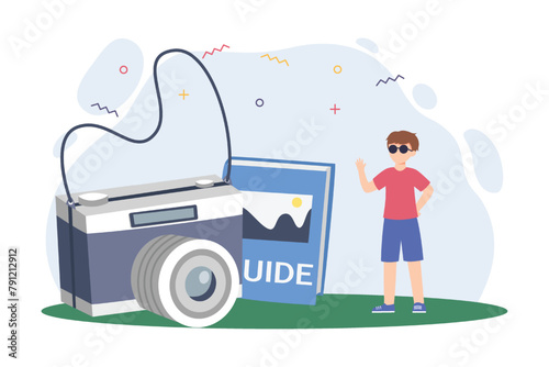 Weekend Holiday Flat Illustration Design