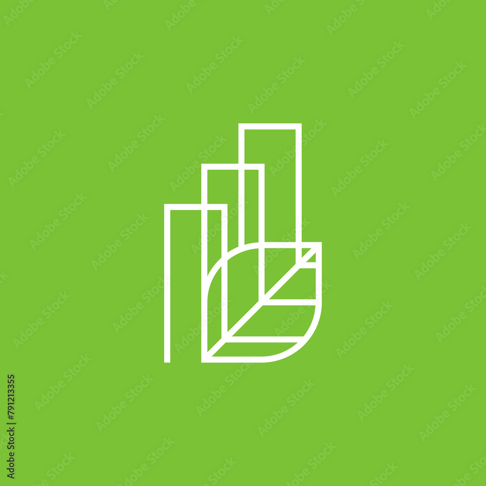 green building logo icon vector, investment company. green building logo icon vector, investment company.