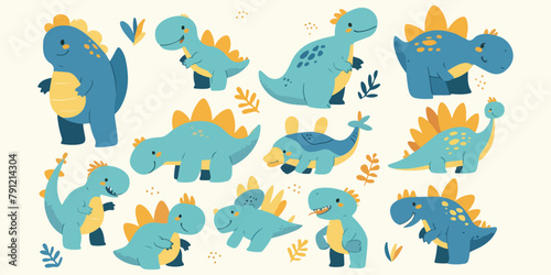 dinosaur clipart vector for graphic resources