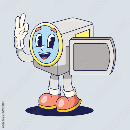 Handycam Mascot Illustration