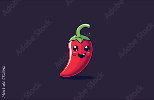 Cute Chili Mascot style logo design