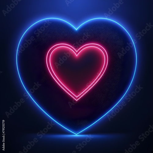 Heart shaped neon light 