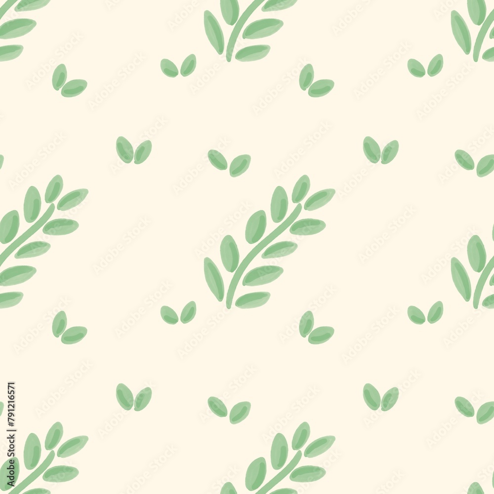 seamless pattern with leaf