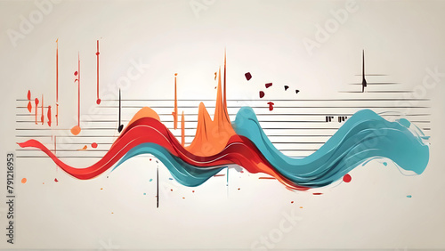 Sound Wave Of Music Voice And Radio Frequency Waveform Line Abstract Graphic Equalizer Illustration Digital Pattern