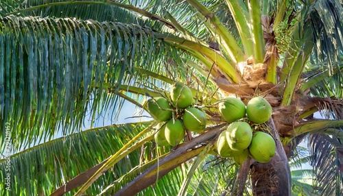 coconut palm tree palm, tree, coconut, tropical, nature, leaf, green, plant