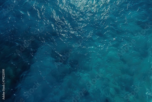 sea from drone. Ocean (water) Surface. water texture. Sea surface aerial view - generative ai