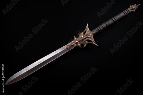 Double-Edged Blade: Feature a weapon with a double-edged blade.