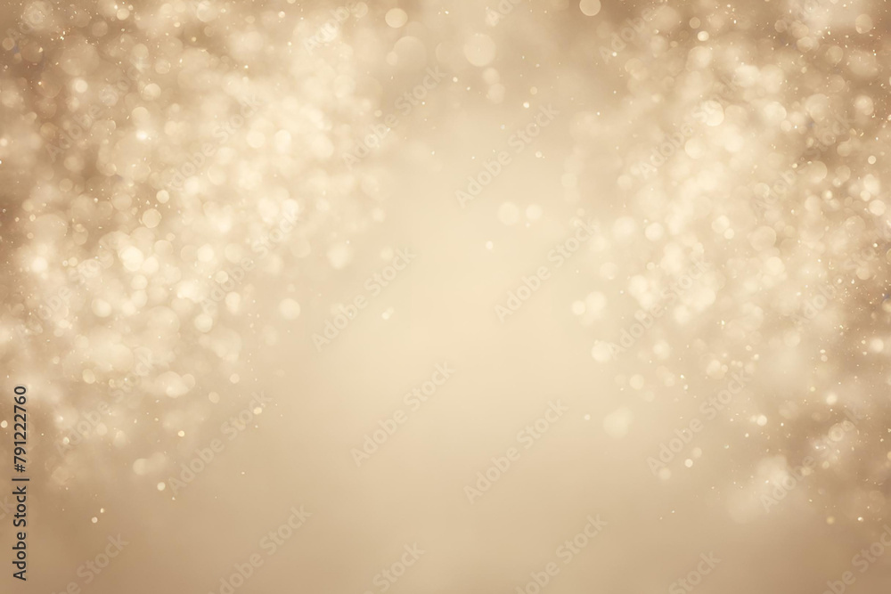 Beige bokeh , a normal simple grainy noise grungy empty space or spray texture , a rough abstract retro vibe shine bright light and glow background template color gradient