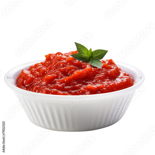 Tasty Marinara Sauce isolated on white background