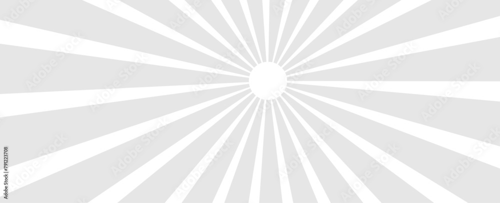 Transparent Sun ray background. Radial beam sunrise or sunset light retro design illustration. Light sunburst glowing background. banner, cover, poster, flyer, brochure, website, card, placard.