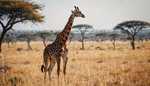 A large giraffe