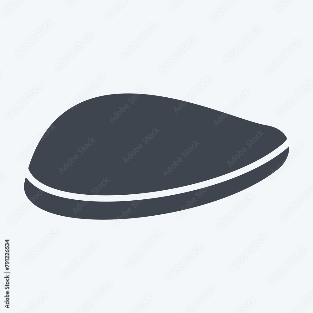 Icon Chicken Breast. related to Healthy Food symbol. glyph style. simple design illustration Icon Chicken Breast. related to Healthy Food symbol. glyph style. simple design illustration
