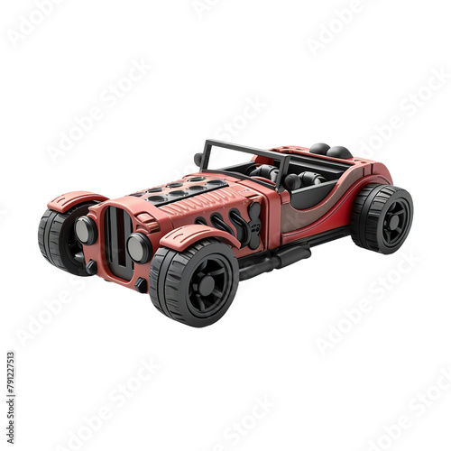 Beautiful Model Car Kit Isolated On White Background photo