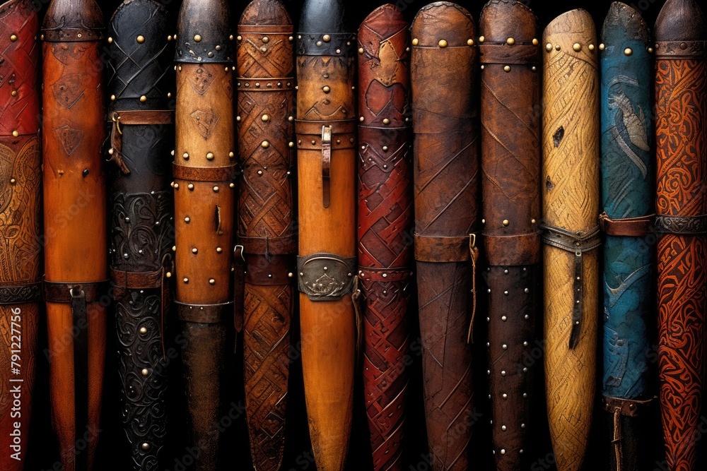 Quiver Textures: Capture the textures of an ancient quiver.
