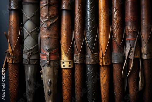 Quiver Textures: Capture the textures of an ancient quiver.