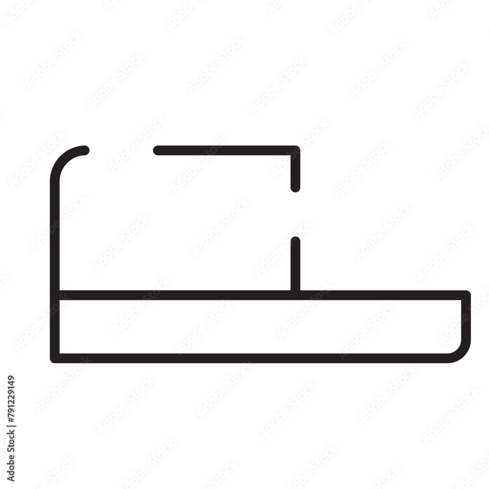Holiday Slipper Travel Line Icon Holiday Slipper Travel Line Icon