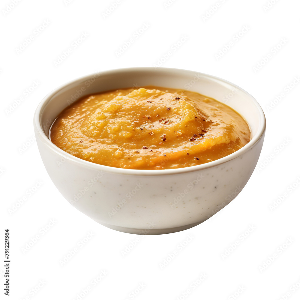 Tasty Mojo Sauce in bowl isolated on white background Tasty Mojo Sauce in bowl isolated on white background