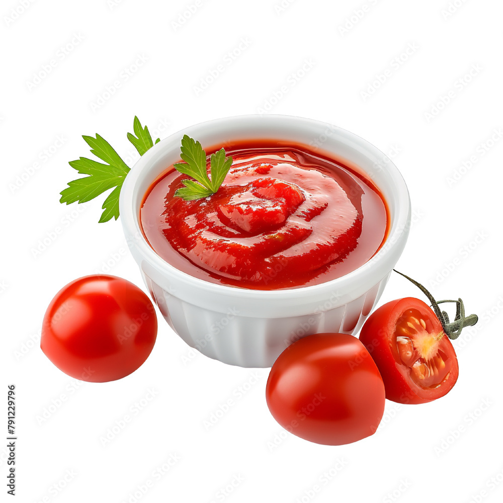 Tasty Molho de Tomato Spicy Sauce Isolated On White Background Tasty Molho de Tomato Spicy Sauce Isolated On White Background