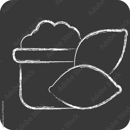 Icon Yams. related to Healthy Food symbol. chalk Style. simple design illustration