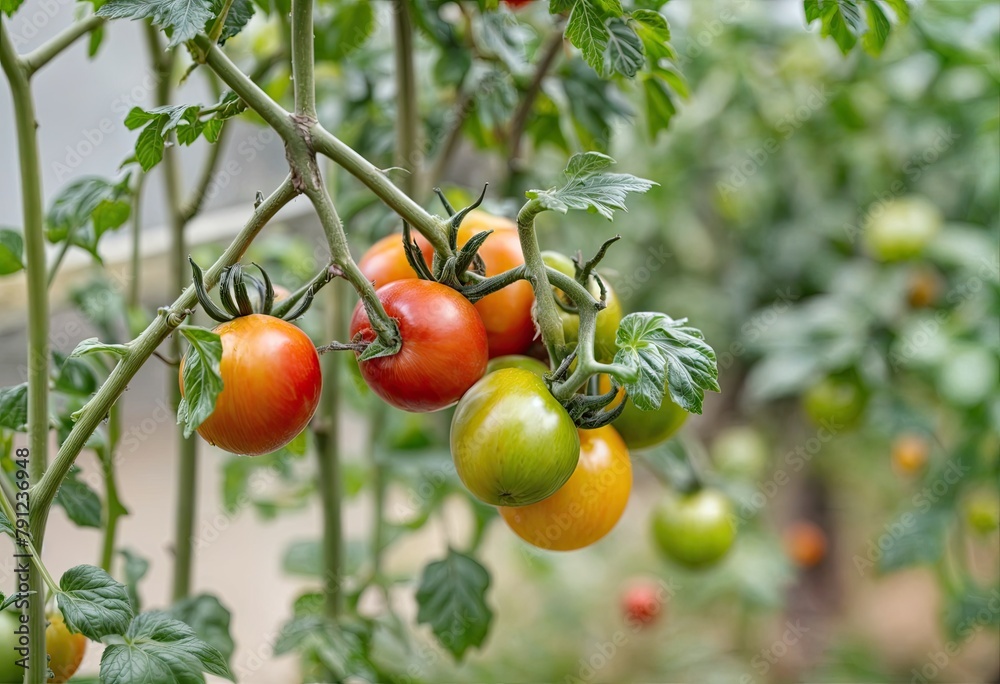 Greenhouse Tomato Plants