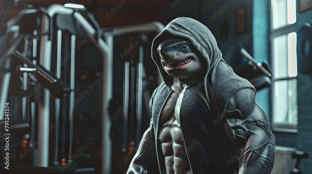 SHARK IN THE GYM