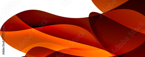 An artistic closeup of a red and orange floral pattern resembling petals on a white background, showcasing tints and shades of peach hues. It captures the beauty of a flowering terrestrial plant