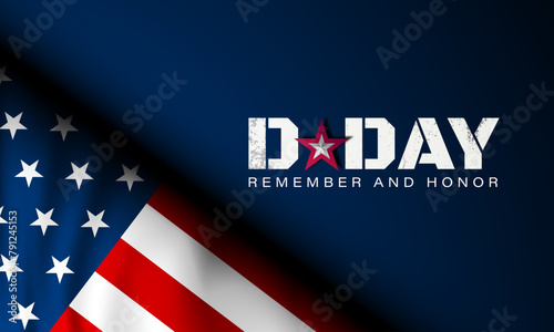 D-Day Normandy Landings June 06 Background Vector illustration
