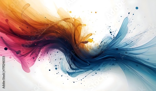 abstract colorfull background with waves