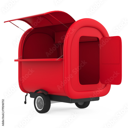 Food Truck Trailer Isolated