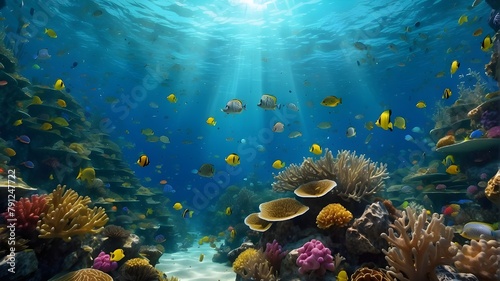 coral reef and fish © Malik