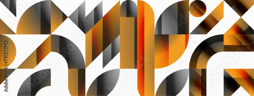 The art publication featured a geometric pattern of orange and black triangles on a white background, creating a visually striking design with symmetrical shapes