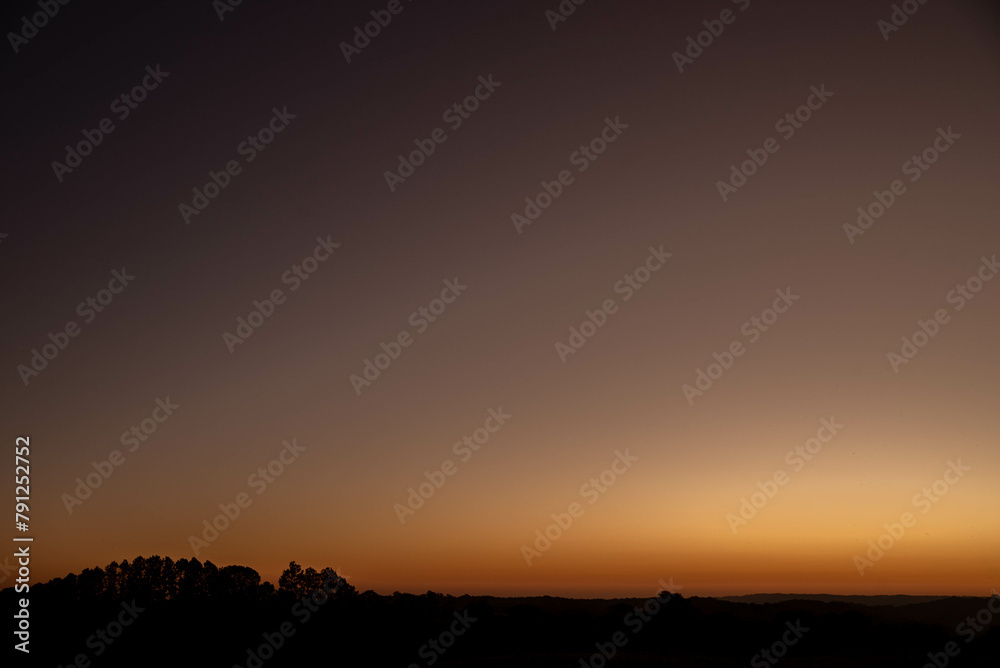 Sunset in the fields of the City of Itaara RS Brazil Sunset in the fields of the City of Itaara RS Brazil