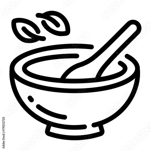 mortar Line Icon