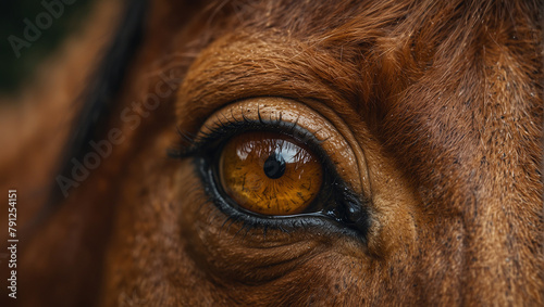 eye of a horse