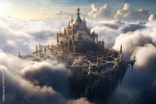 Cloud City: The castle above the clouds in a floating city. photo