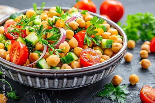 Healthy Chickpea Salad 