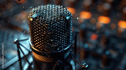 High-fidelity studio microphone setup capturing the essence of modern recording technology © lemoncraft