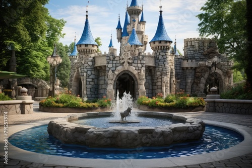 Wishing Well Plaza: A plaza with a magical wishing well in front of the castle.