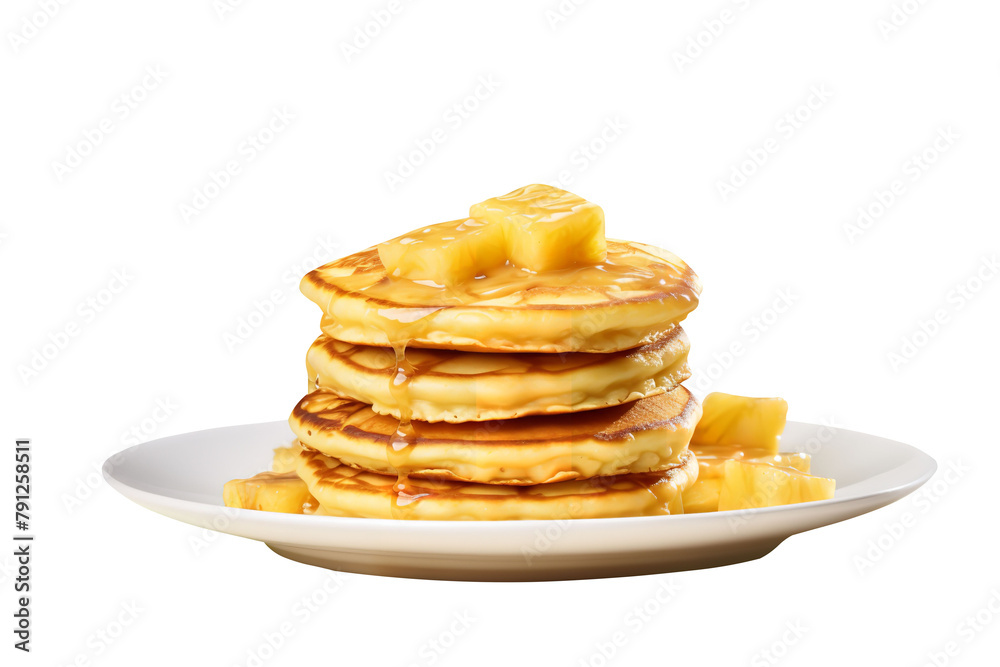 Yummy And Tasty Waffle Isolated On White Background Yummy And Tasty Waffle Isolated On White Background