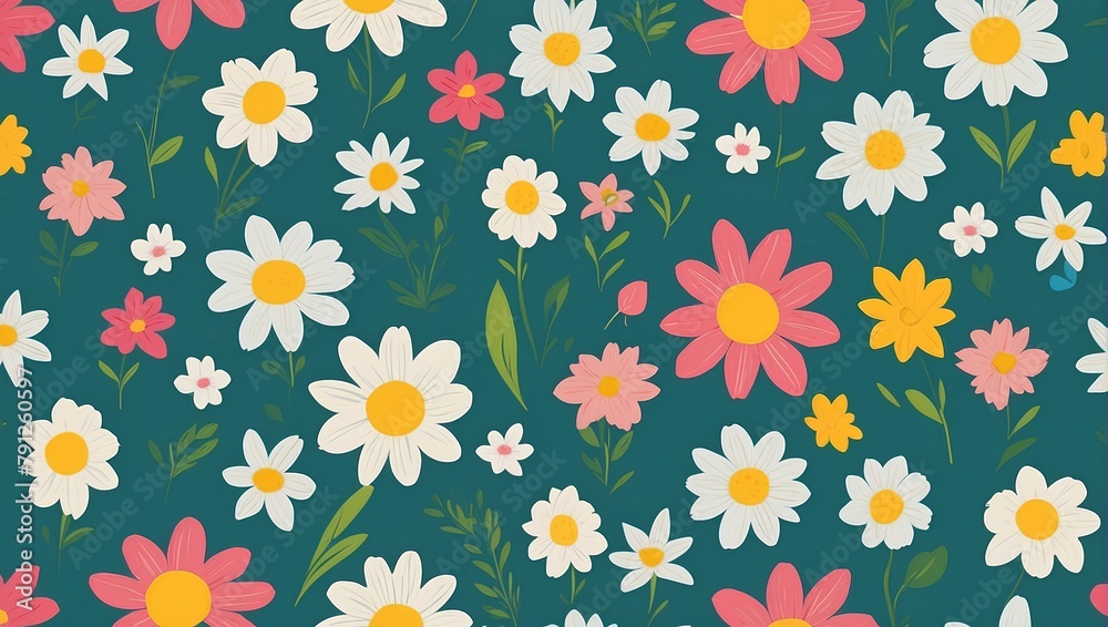 seamless pattern with flowers seamless pattern with flowers