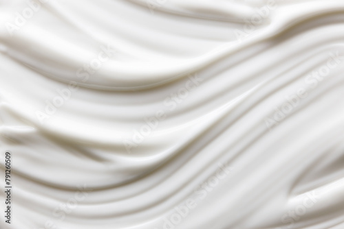 White cream texture. Skincare lotion, moisturizer, creamy cosmetic product background
