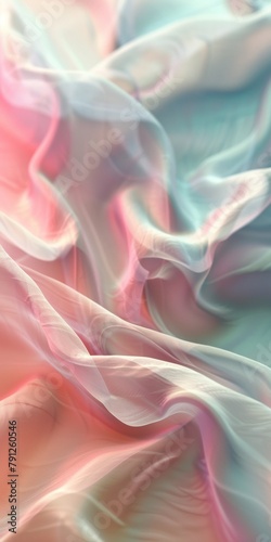 Serene Spring Cleaning Concept: Soft Pastel Gradient Abstract Background