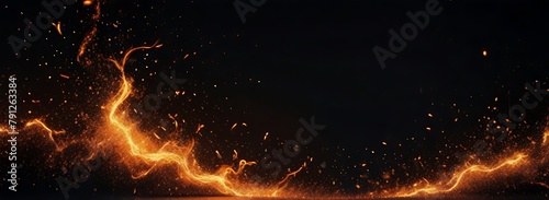 Fire Particles On Hot Black Background realistic image, ultra hd, high design very detailed Free Photo,
Fire sparkle burn effect on isolated black background

 photo