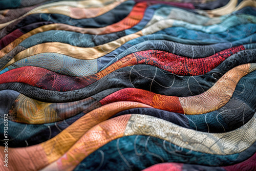 An abstract visual of a textured textile