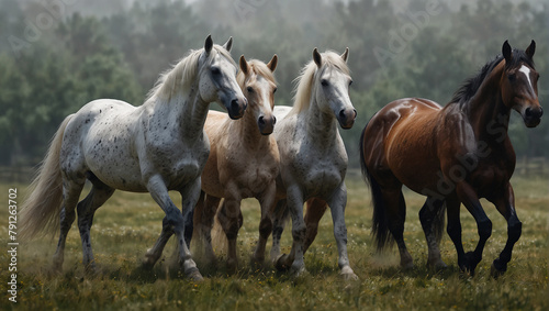 horses in the field © Shahzaib