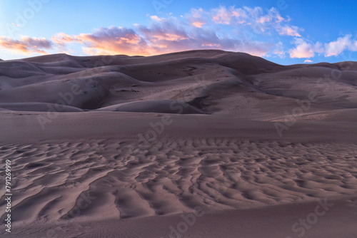 Sand Dunes Soft Sunset