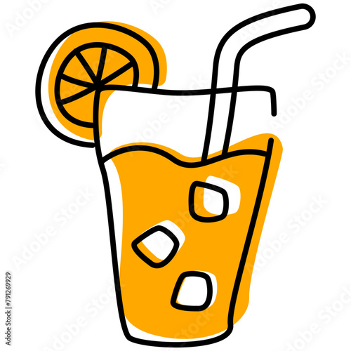 Lemonade Scribble Icon