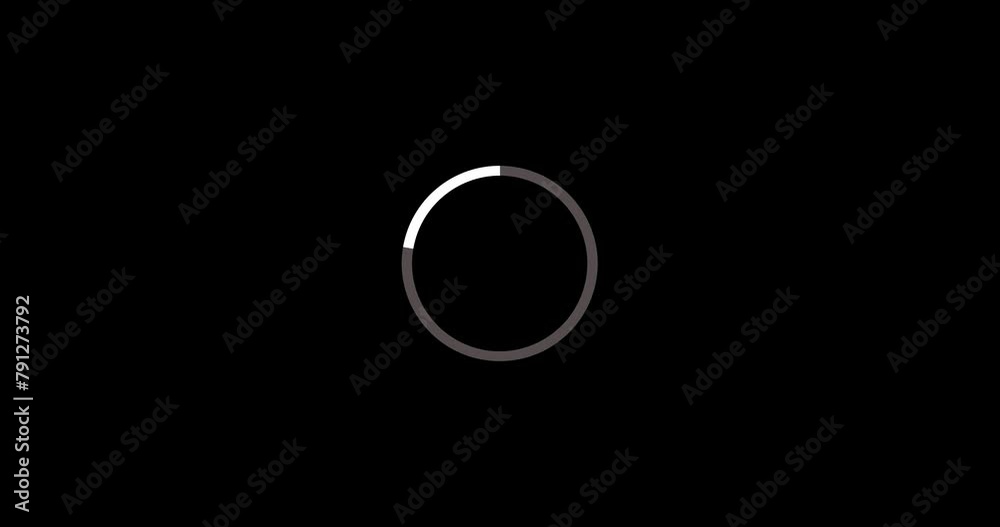 Animated Loading Circle Icon - White Dot, Alpha Channel Animated Loading Circle Icon - White Dot, Alpha Channel